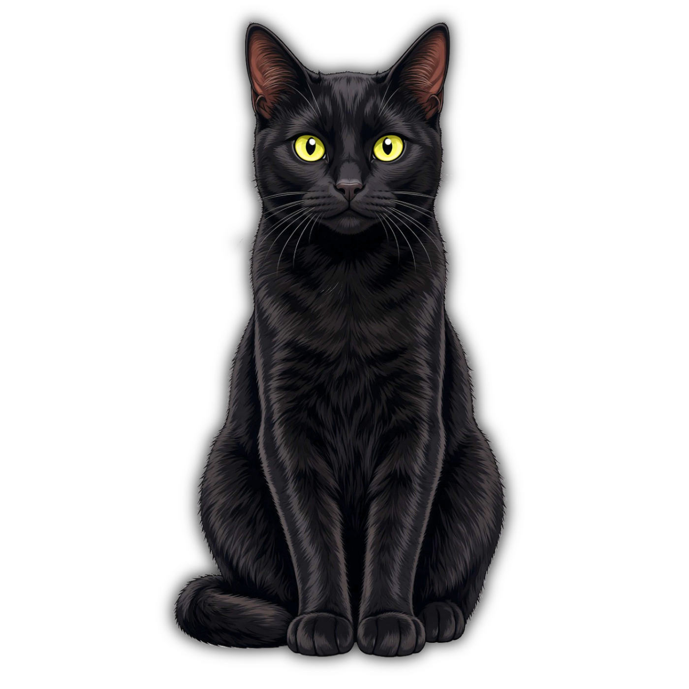 Black Cat Sticker