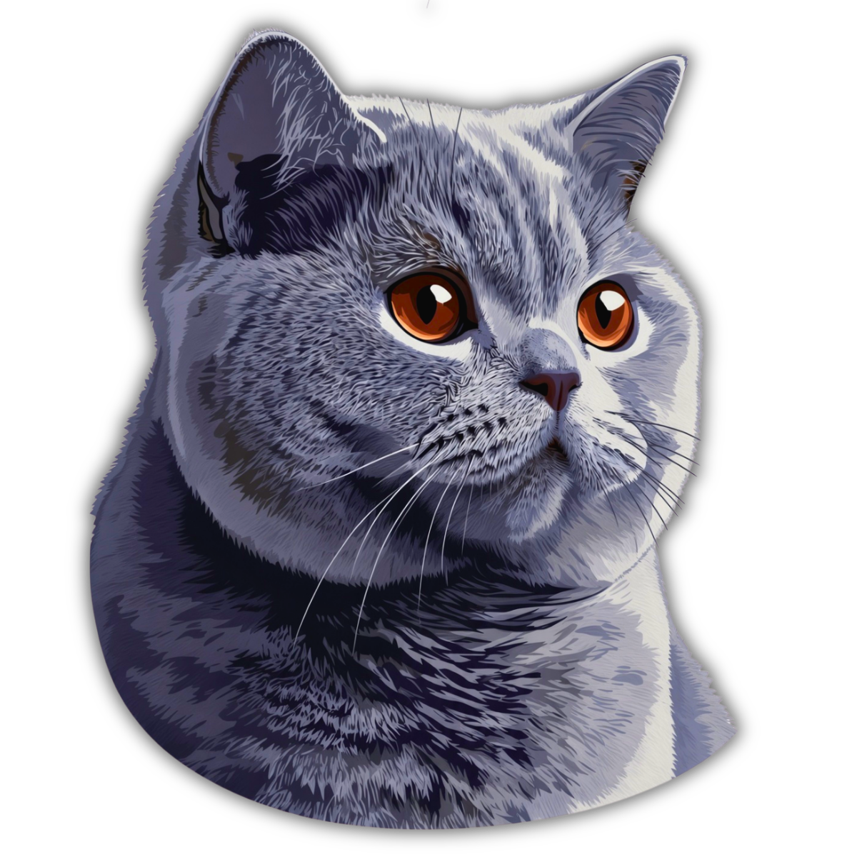 British Shorthair Cat Sticker