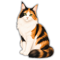 Calico Cat Sticker