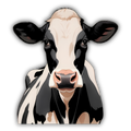 Judgemental Cow Sticker