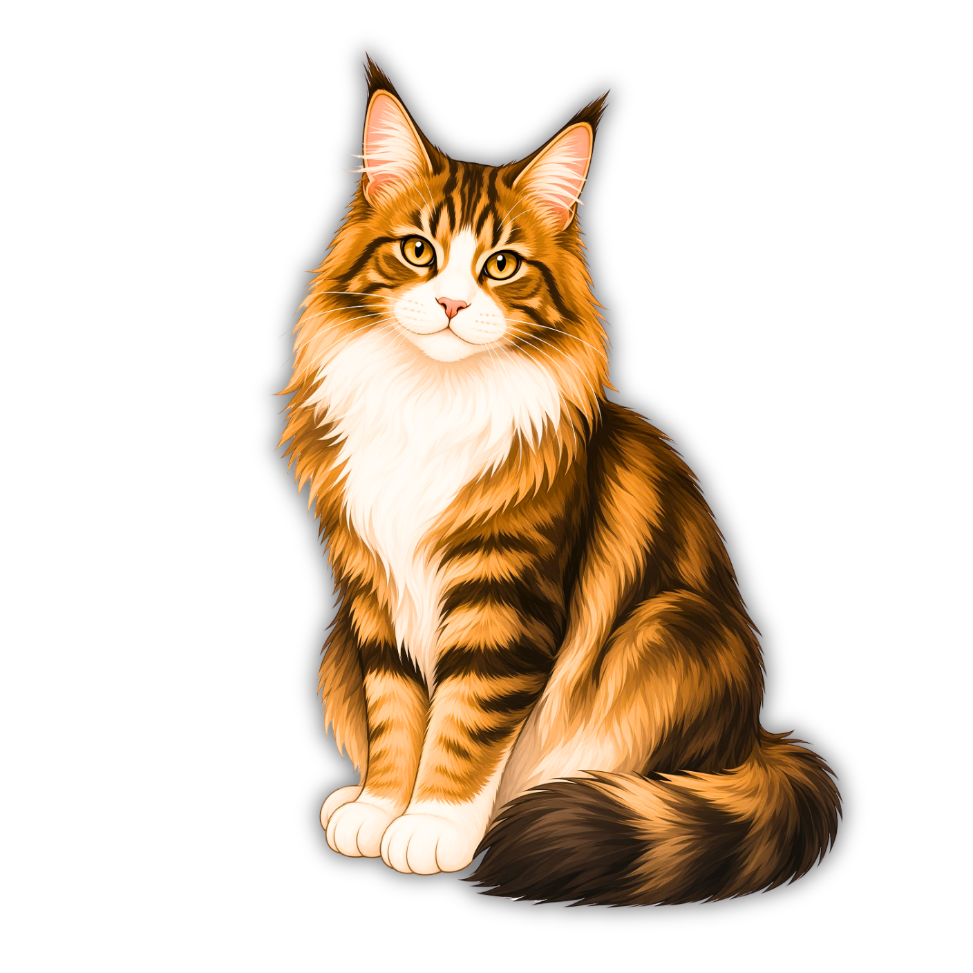 Maine Coon Cat Sticker